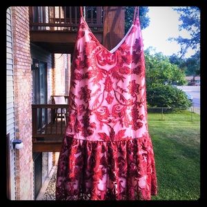 Cute vintage short rose color and lace semi formal